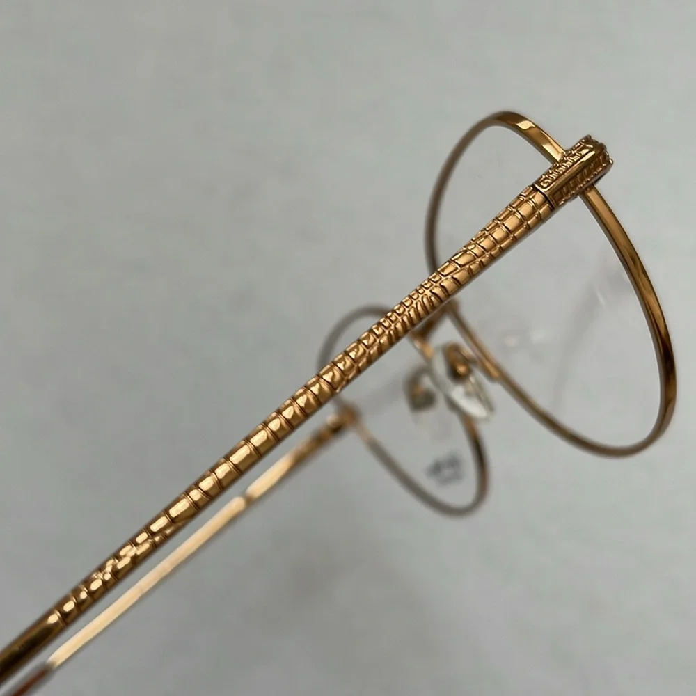 NEW Lido West Summer Brown Golden Metal Eyeglass Frame